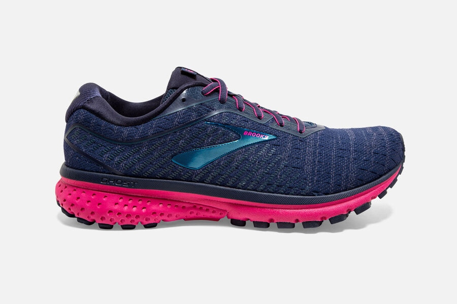 Brooks Ghost 12 Womens UK - Road Running Shoes - Navy 414-YOKHNT